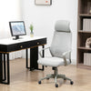 Vinsetto Ergonomic Office Chair, High Back Computer Chair, Mesh Desk Chair with Lumbar Support, Headrest, Wheel, Adjustable Height, Grey