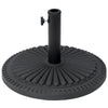 Outsunny 14kg Round Cement Parasol Base Umbrella Weight Stand Holder Fits Î¦35mm,Î¦38mm,Î¦48mm Pole for Patio Outdoor Garden - Black