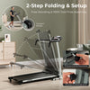 Foldable Treadmill with 12 Preset Programs and LCD Monitor-Black