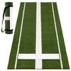 Softball Pitching Mat 10 x 3 FT Softball Training Aid with Pitching Mound-Green