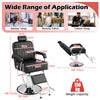 Salon Chair Hydraulic Barber Chair with Adjustable Headrest-Black