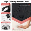 Salon Chair Hydraulic Barber Chair with Adjustable Headrest-Black