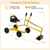Sandbox Toy Digger with 2-Handed Controls for 3+ Years Old-Yellow