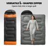 Outsunny Sleeping Bag for Adults, Lightweight & Compact Sleeping Bag, 3 Seasons, Grey