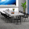 Set of 10 Stackable Waiting Room Chairs with Mesh Backrest-Black