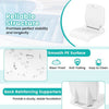 Set of 2 Poolside Chairs with Handle and Back Support-White