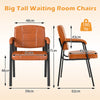 Set of 2 Big and Tall Guest Chair Waiting Room Chairfor Reception Meeting-Coffee