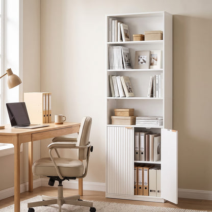 HOMCOM Bookcase in White