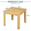 Outdoor Acacia Wood Side Table with Oil Finished for Patio Backyard Garden Poolside Balcony-Natural
