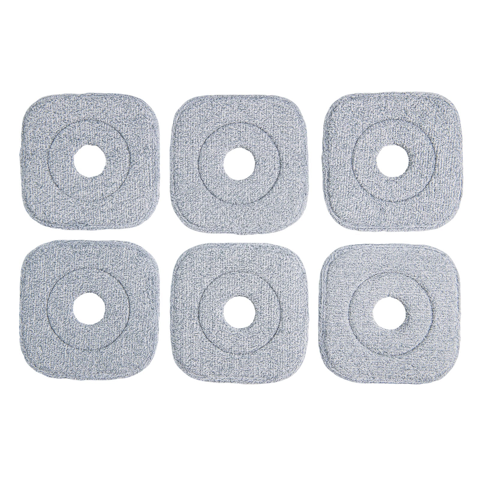 Spin Mop and Bucket Set Square with 8 Microfiber Mop Pads-Green