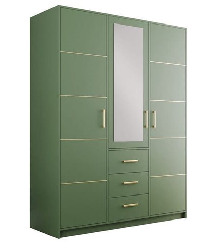 Bali II D3 Hinged Mirrored Door Wardrobe 147cm