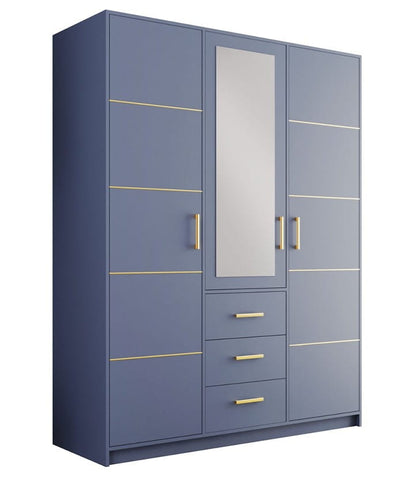 Bali II D3 Hinged Mirrored Door Wardrobe 147cm