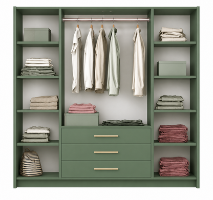 Bali II D4 Hinged Mirrored Door Wardrobe 196cm