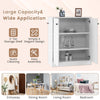Storage Cabinet with 3 Shelves-White