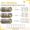 PawHut 8 Panel DIY Dog Pen with Door, for Dogs, Small Animals, Indoor/Outdoor Use, 76cm High