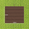 Outsunny Retractable Pergola Cover, 2.55 x 2.5 m Replacement Canopy Fabric for 3 x 3 m Frame, Roof Top Only, Brown