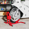 HOMCOM Metal Motorcycle Motorbike Wheel Chock Locking Stand System 17
