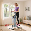 HOMCOM Air Walker Glider, Cross Trainer Fitness Machine, with LCD, for Home Gym, Grey