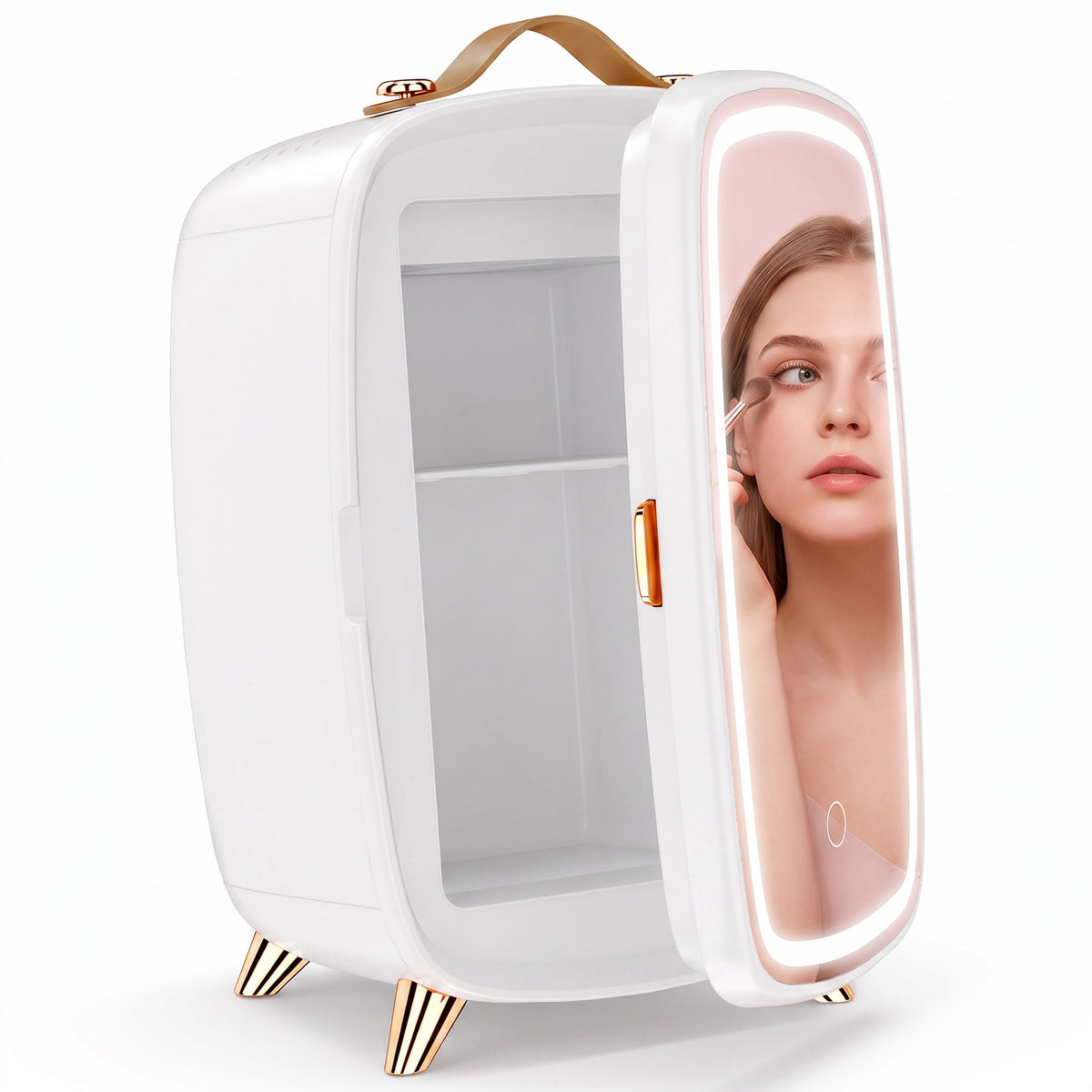 HOMCOM Skincare Refrigerator in White
