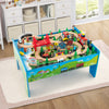 80-Piece Wooden Activity Playset with Reversible Tabletop