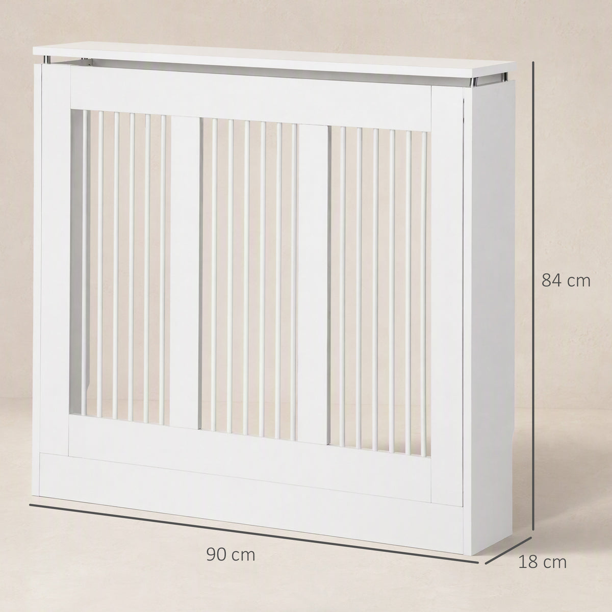 HOMCOM Radiator Cover in White