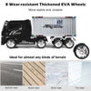 12V Ride-On Semi-Truck with Container for Kids of 3-8 Year Old-Black