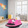 Kids Ride-On Bumper Car with Colorful Flashing Lights and Music-Pink