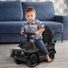 3-in-1 Baby Foot-to Floor Sliding Walker with Push Handle-Black