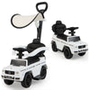 3-in-1 Baby Foot-to Floor Sliding Walker with Push Handle-White