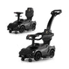 3-in-1 Ride On Push Car with Removable Guardrails and Handle-Black