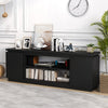 TV Cabinet for TVs up to 80 Inch Media Console Table with 3 Adjustable Shelves-Black