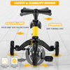 Convertible Balance Bike Kids Trike with Detachable Pedal for 1-4 Years Old Kids-Yellow