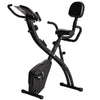 HOMCOM 2-in-1 Folding Exercise Bike with 8-Level Magnetic Resistance, Arm Resistance Band, Pulse Sensor, Black