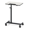 Overbed Table Tilting Bedside Table with Wheels Adjustable Height-Grey