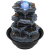 Tabletop Water Fountain with Rolling Crystal Ball Indoor Cascading Water Feature