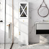 Tall Bathroom Cabinet with Drawer 2 Doors and 3 Adjustable Shelves-White