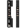 180CM Tall Freestanding Bathroom Cabinet with 2 Doors and 1 Drawer-Black