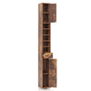 180CM Tall Freestanding Bathroom Cabinet with 2 Doors and 1 Drawer-Rustic Brown