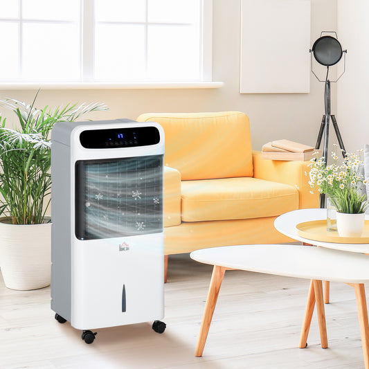 HOMCOM Mobile Air Cooler in White