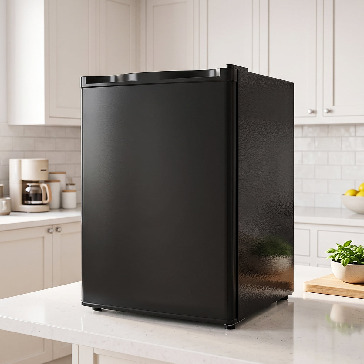 HOMCOM 73 L Mini Fridge with Chiller Box in Black