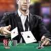 Texas Holdem Poker Chip Set Casino Poker Chips with 400 Pieces Chips-Black