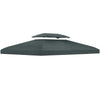 Outsunny Gazebo Roof Replacement, for 3 x 4m Frames - Grey