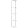 HOMCOM Floor Lamp with Shelves and 3 Brightness Levels - White