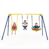 Toddler Swing Set Heavy Duty Metal Swing Frame with Adjustable Belt Swing