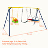 Toddler Swing Set Heavy Duty Metal Swing Frame with Adjustable Belt Swing
