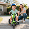 3-Wheel Toddler Bike with Foot Pedals and Steering Handlebars-Green
