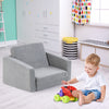 2-in-1 Toddler Fold out Couch with Washable Sofa Cover-M