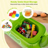 Toddler Ride on Toy with Under Seat Storage with Music and Lights-Green