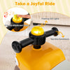 Toddler Ride on Toy with Under Seat Storage with Music and Lights-Yellow