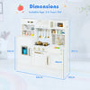 Toy Kitchen Playset with Coffee Station and Range Hood for Kids-White